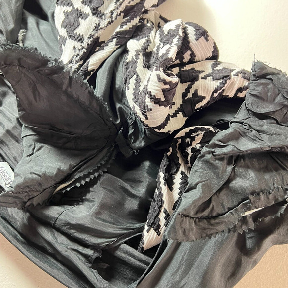 Vintage Georgia Bullock Houndstooth Black and White Dress Size‎ L - Picture 8 of 8